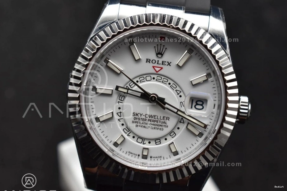 White 1:1 A23J Strap Oysterflex SS on Weight) Best Sky-Dweller Dial (Gain Edition ZF 336239 0217